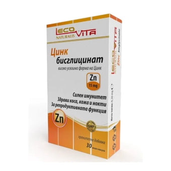 compare product Цинк бисглицинат капсули за имунитет х30 Lecovita