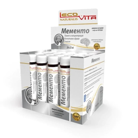 LECOVITA Мементо ампули за памет и концентрация 25мл х20 Lecovita