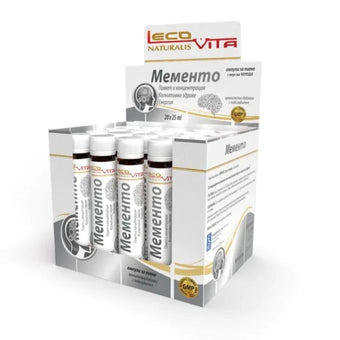 compare product Мементо ампули за памет и концентрация 25мл х20 Lecovita