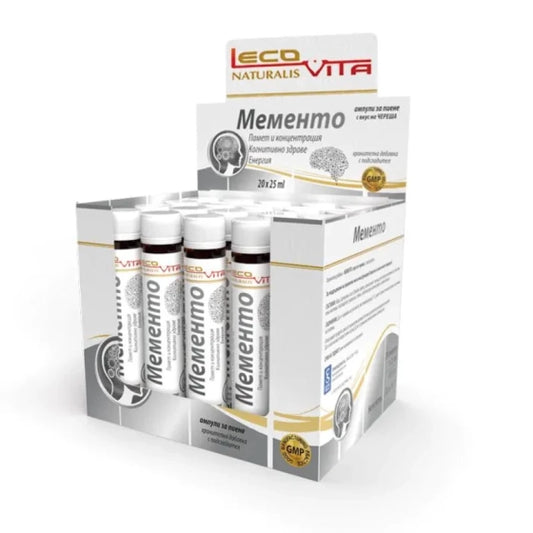 LECOVITA Мементо ампули за памет и концентрация 25мл х20 Lecovita