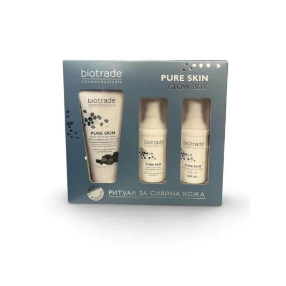BIOTRADE Pure Skin сияйна кожа пяна 20мл + тоник 20мл + Крем 20мл промо пакет biotrade