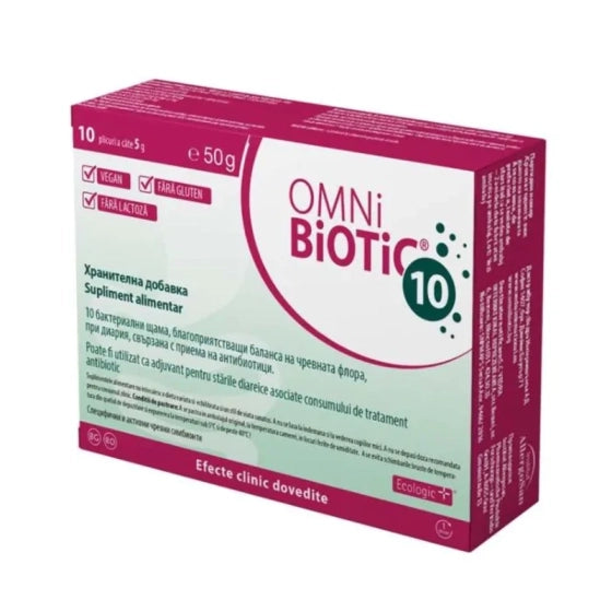 OMNI BIOTIC Омни биотик 10 саше при антибиотично лечение  5г х10
