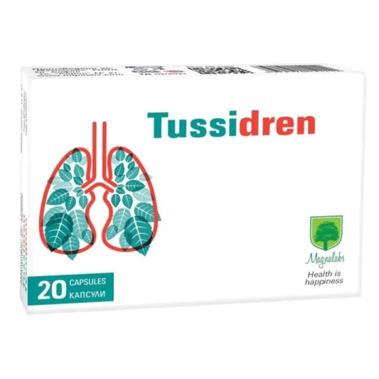 TUSSIDREN Тусидрен капсули при продуктивна и непродуктивна кашлица х20 Magnalabs