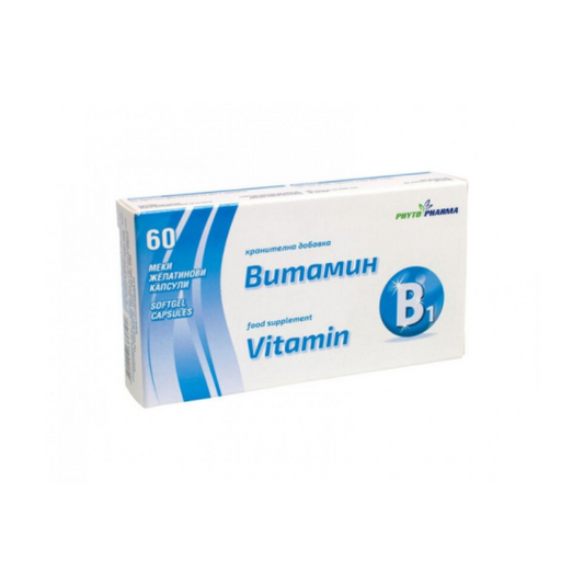 PHYTOPHARMA Витамин В1 капсули за нервна система х60 Phytopharma