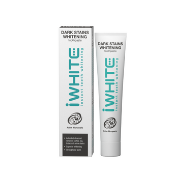 compare product iWhite dark stains паста за зъби 75мл с активен въглен