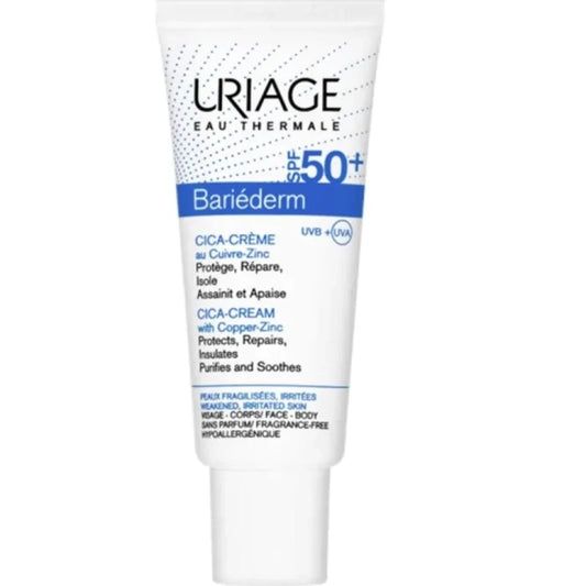 Uriage bariederm cica SPF 50 изолиращ крем с мед и цинк 40 мл - Снимка 1 от 2