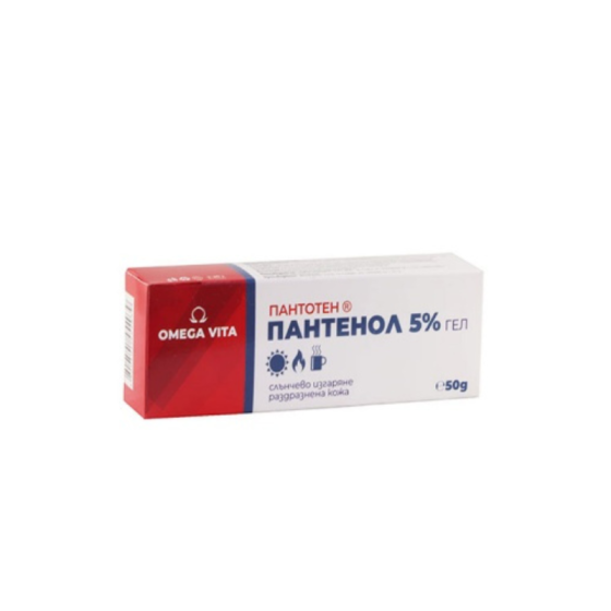 OMEGA VITA Пантотен пантенол гел 5% 50гр Omega Vita