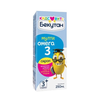 compare product Бекутан Кидс мултиомега 3 сироп за имунитет и когнитивни функции на детето 250 мл