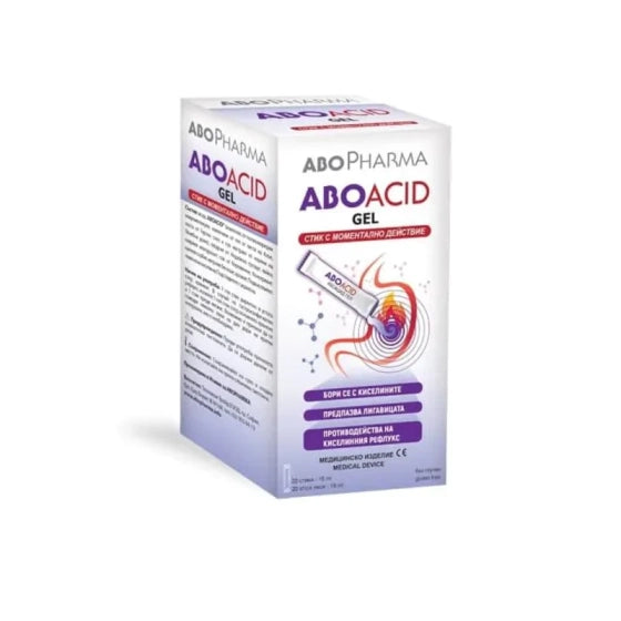 ABOPHARMA Абоацид гел при стомашни киселини и рефлукс х20стика Abopharma