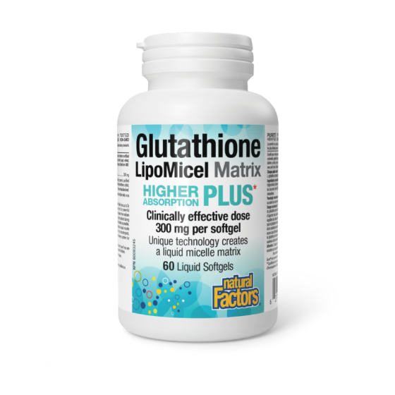 NATURAL FACTORS Глутатион lipomicel matrix софтгел капсули 300 мг х 60 - Снимка 2 от 2