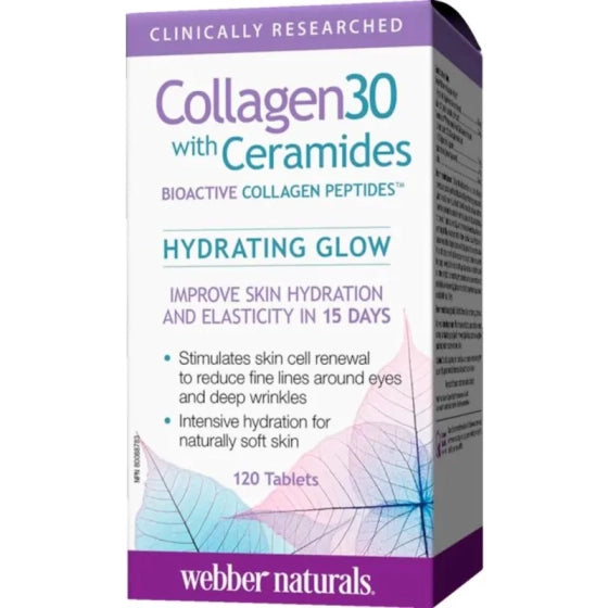 WEBBER NATURALS Колаген + серамиди таблетки за хидратирана и еластична кожа х120 Webber Naturals