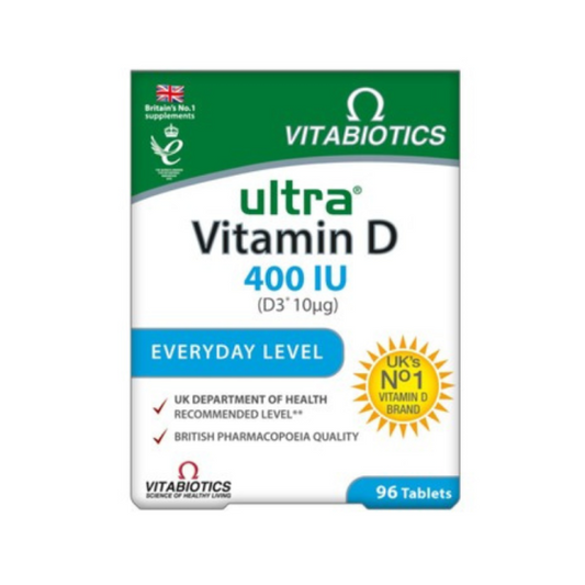 VITABIOTICS Витабиотикс ултра витамин D3 400 IU таблетки х 96 - Снимка 1 от 2