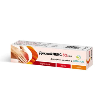 compare product Диклофлекс 5% гел при болка и възпаление 50г Danhson