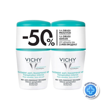 compare product Vichy дезодорант рол-он ефект 48ч.50мл.с парфюм x2 324735 Промо