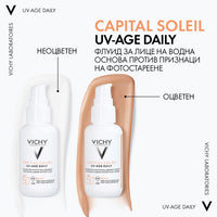 Vichy capital soleil uv-age SPF50+ тониран флуид против стареене 40 мл 795265 - Снимка 3 от 8