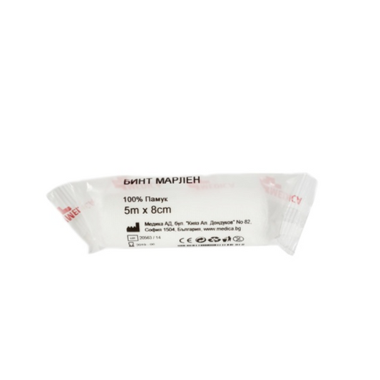 MEDICA Бинт марлен 5м/8см medica