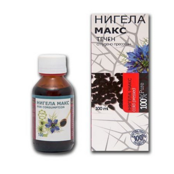 compare product Нигела Макс масло от черен кимион за ендокринна, сърдечно-съдова система 100 мл
