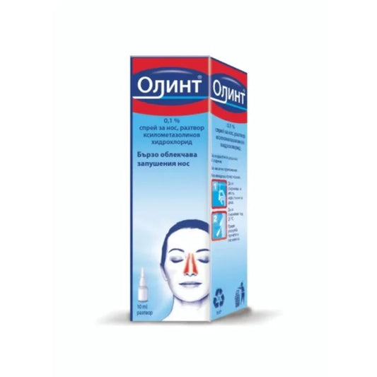 OLYNTH Олинт спрей 0,1%  за облекчаване симптомите на хрема и запушен нос 10мл