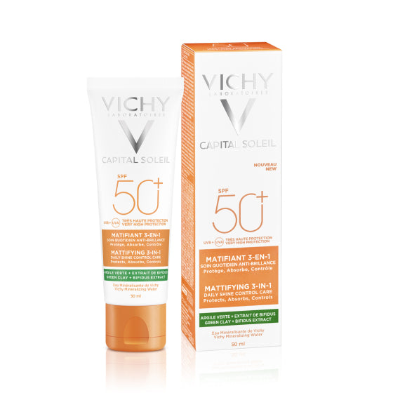 Vichy Soleil SPF 50+ крем за лице 3в1 при несъвършенства 50 мл 695176 - Снимка 2 от 5