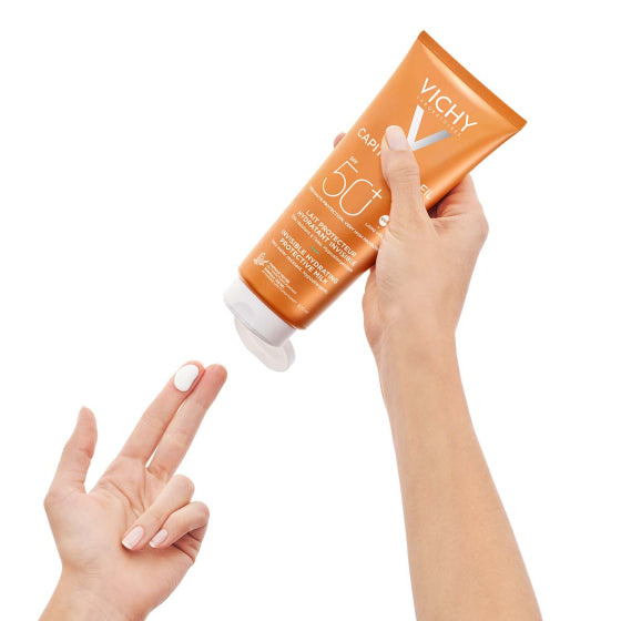 Vichy Soleil SPF 50+ мляко за лице и тяло 300 мл 322694 голям формат - Снимка 3 от 4