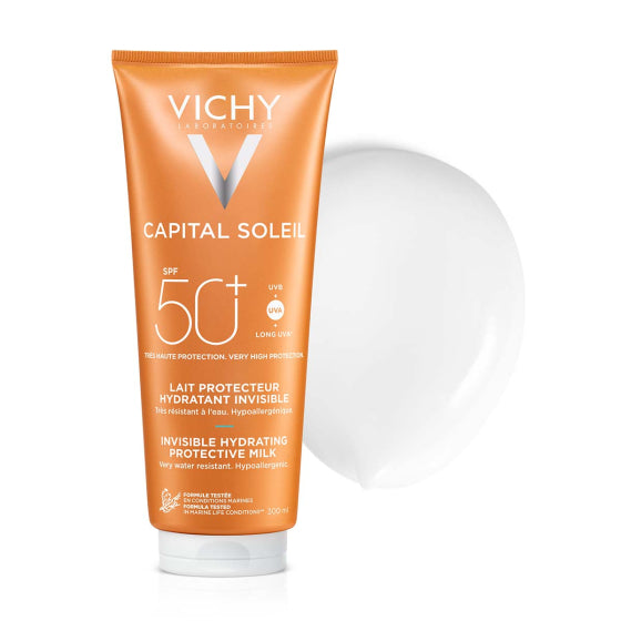 Vichy Soleil SPF 50+ мляко за лице и тяло 300 мл 322694 голям формат - Снимка 4 от 4