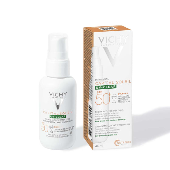 Vichy Soleil SPF 50+ uv-clear флуид за лице против несъвършенства 40 мл 837149 - Снимка 2 от 8