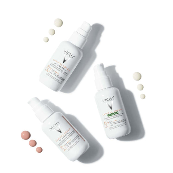 Vichy Soleil SPF 50+ uv-clear флуид за лице против несъвършенства 40 мл 837149 - Снимка 6 от 8