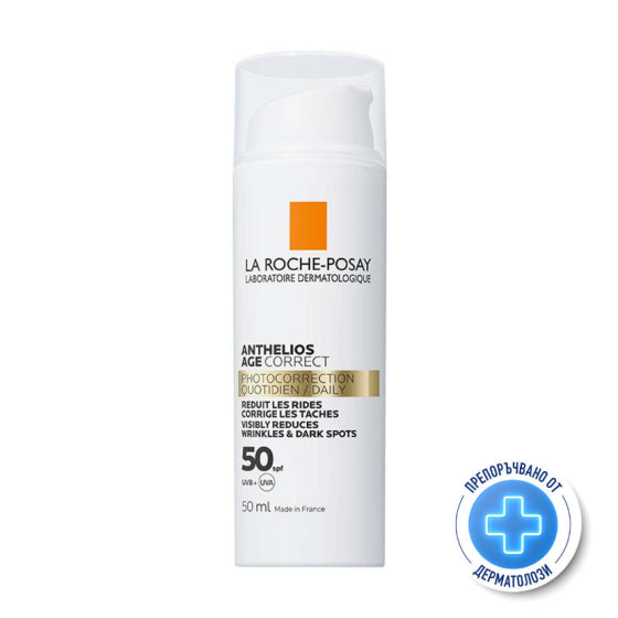 La Roche-Posay Anthelios age correct SPF 50 крем за лице против стареене 50 мл 761031 - Снимка 1 от 9