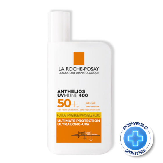 La Roche-Posay Anthelios SPF 50+ uvmune 400 флуид за лице 50 мл 797597 - Снимка 1 от 9