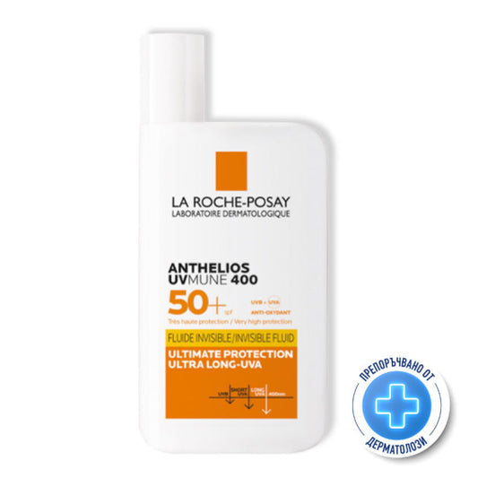 La Roche-Posay Anthelios SPF 50+ uvmune 400 флуид за лице 50 мл 797597 - Снимка 1 от 9