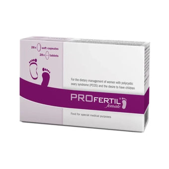 compare product Profertil за жени с поликистозни яйчници капсули х28 + таблетки х28