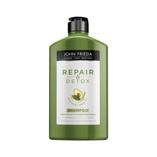 John Frieda Detox & Repair детоксикиращ шампоан за суха коса 250 мл - Снимка 1 от 2