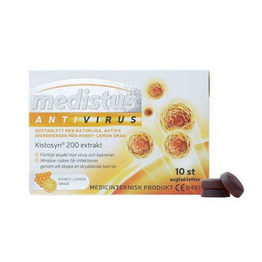 BIONAT PHARMA Медистус антивирус мед и лимон таблетки х 10
