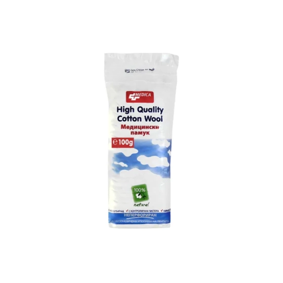 MEDICA Памук медицински 100гр Medica