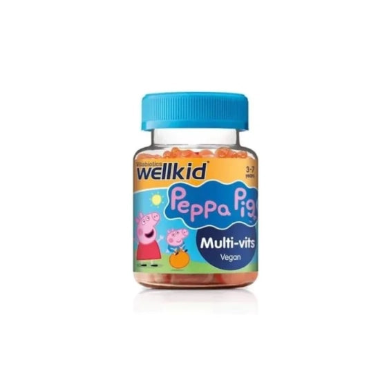 PEPPA PIG Wellkid Peppa Pig  желирани таблетки Мултивитамини с вкус на ягода за деца  х30 Vitabiotics