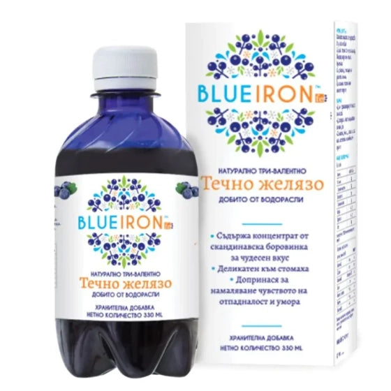 HERBA MEDICA Блу айрън течно желязо при дефицит, отпадналост 330мл