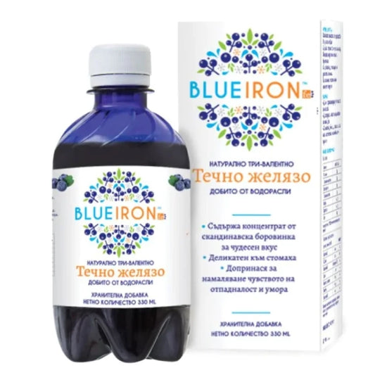 HERBA MEDICA Блу айрън течно желязо при дефицит, отпадналост 330мл