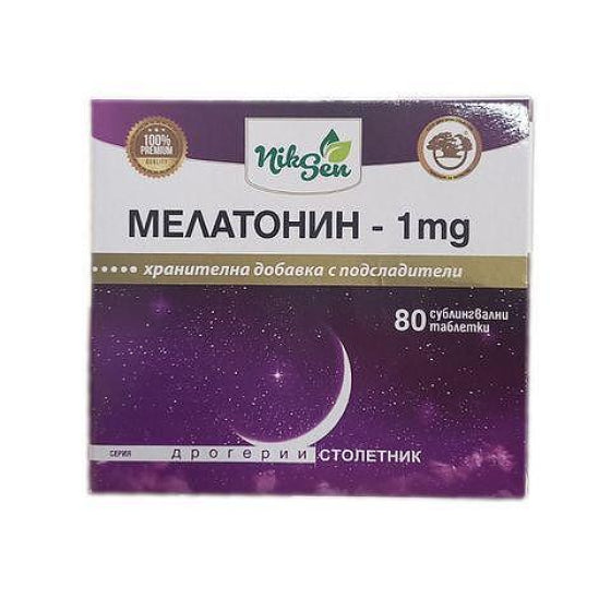 NIXEN BG Мелатонин таблетки при проблеми със съня 1мг х80 Никсен