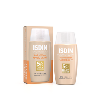 compare product Isdin Fotoprotector Fusion Water Magic light Color Слънцезащитен флуид за лице SPF50 светъл тон 50мл