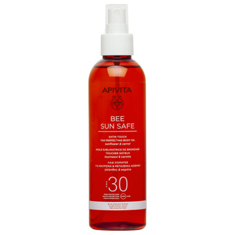 compare product Apivita Bee Sun Олио за шоколадов тен с копринена текстура SPF30 200 мл