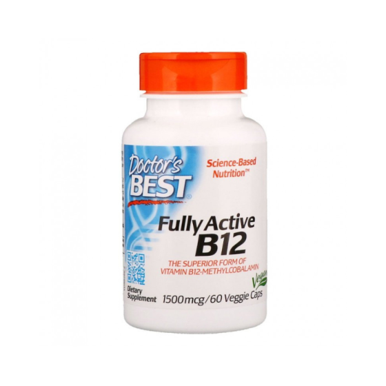 DOCTOR'S BEST Витамин B12 капсули за нервната и имунната система 1500 мкг х60 Doctor's Best