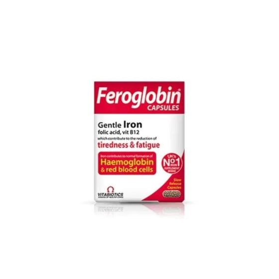 FERROGLOBIN Фероглобин  Б12 с Желязо капсули при анемия х30 Vitabiotics