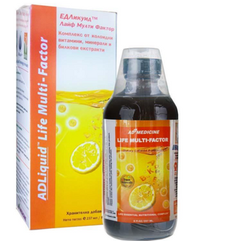 compare product ADLiquid Life Multi Factor сироп в подкрепа на нервната и имунната система 237мл AD Medicine