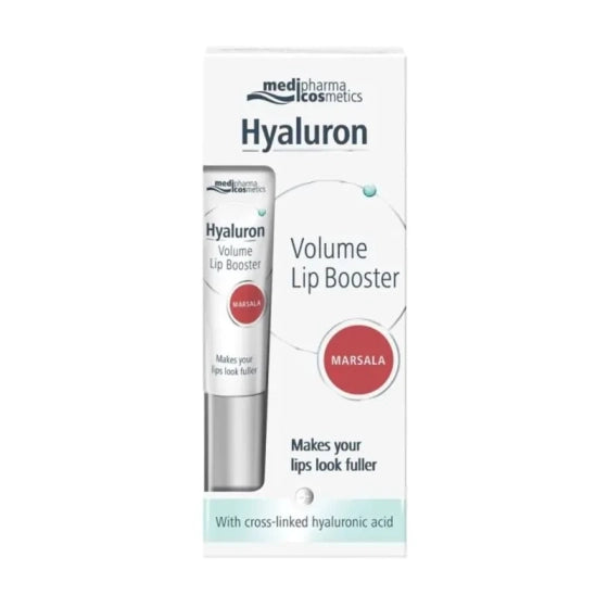 NATURPRODUCT Hyaluron Обемен филър за устни с хиалурон и цвят Marsala 7 мл Medipharma