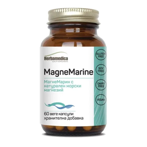 MAGNE MARINE Магнезий магне марин капсули 350 мг х 60
