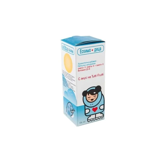 ESKIMO Ескимо кидс сироп естествено рибено масло за деца Омега 3-6-9 + Витамини