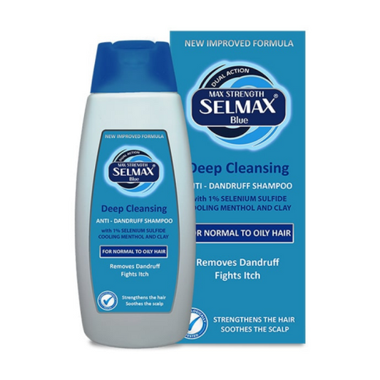 Selmax Blue deep cleansing почистващ шампоан против пърхот 200 мл