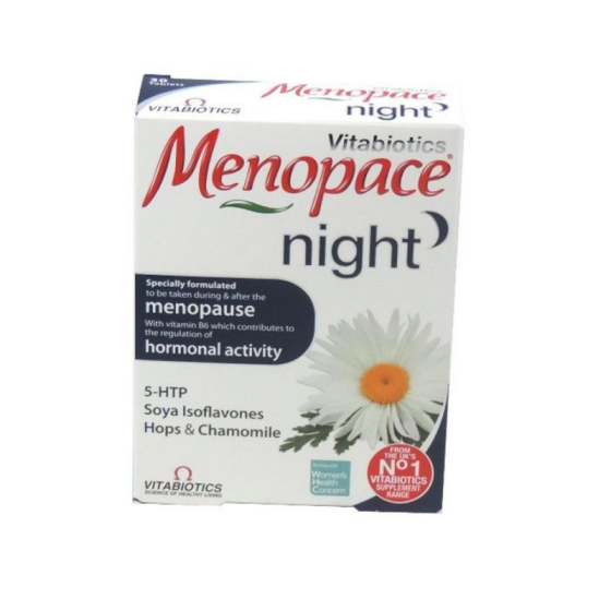 VITABIOTICS Витабиотикс Менопейс нощ за хормонален баланс, сън и спокойствие при менопауза таблетки х 30