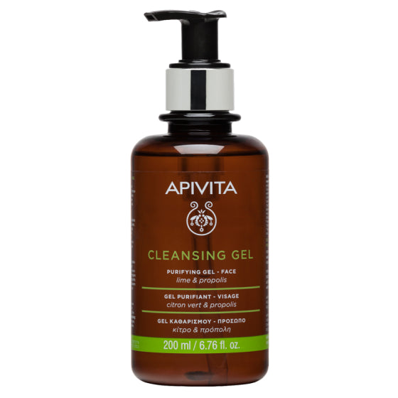 Apivita антисептичен почистващ гел за смесена и мазна кожа 200ml - Снимка 2 от 2