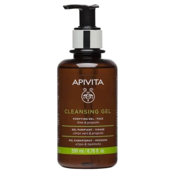 Apivita антисептичен почистващ гел за смесена и мазна кожа 200ml - Снимка 1 от 2